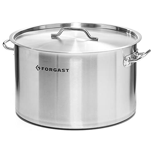 Forgast Edelstahl Kochtopf | 2L Liter | ⌀16cm | Deckel | Topf | Induktion, Gasherd, Elektro | Spülmaschinengeeignet | Induktionsgeeignet | Edelstahlkochtopf von Forgast