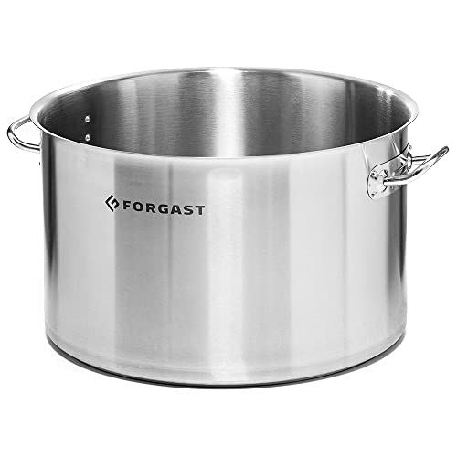 Forgast Edelstahl Kochtopf | 2L Liter | ⌀16cm | Topf | Induktion, Gasherd, Elektro | Spülmaschinengeeignet | Induktionsgeeignet | Edelstahlkochtopf Standard von Forgast