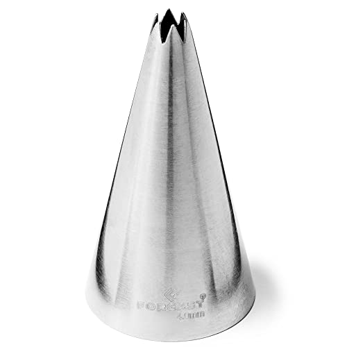 Forgast Edelstahl Stern Spritztülle | 4mm | Edelstahldüsen | Düsenkonverter | Tüllen für Spritzbeutelzum | für Dekorieren von Torten, Cupcakes, Eclairs, Churros, Krapfen Forgast Edelstahl Stern Spritztülle | 4mm | Edelstahldüsen | Düsenkonverter | Tüllen für Spritzbeutelzum | für Dekorieren von Torten, Cupcakes, Eclairs, Churros, Krapfen von Forgast