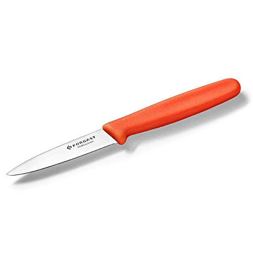 Forgast HACCP Gemüsemesser Obstmesser | 6.5cm Klinge | Rot | Pittermesser | Schälmesser | Gemüse Messer | Küchenmesser | Apfelmesser | Kartoffelschälmesser von Forgast