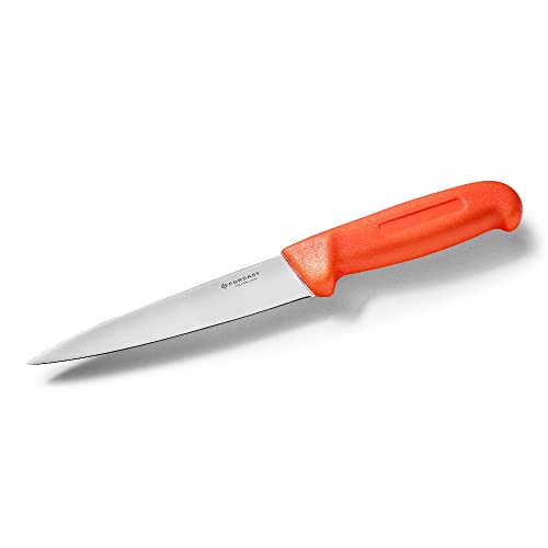 Forgast HACCP Kochmesser Küchenmesser | 15cm Klinge | Gelb | Gemüsemesser | Schälmesser | Metzgermesser | Fleischermesser | Polypropylen-Griff von Forgast
