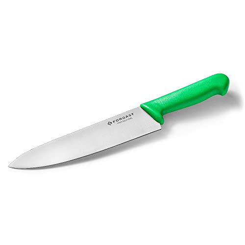 Forgast HACCP Kochmesser Küchenmesser | 21cm Klinge | Grün | Gemüsemesser | Schälmesser | Metzgermesser | Fleischermesser | Polypropylen-Griff von Forgast