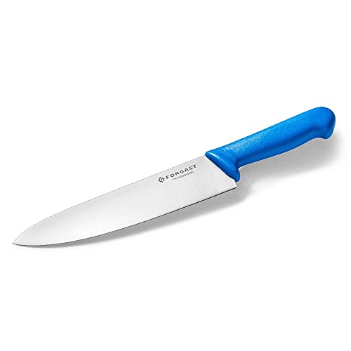 Forgast HACCP Kochmesser Küchenmesser | 22cm Klinge | Blau | Gemüsemesser | Schälmesser | Metzgermesser | Fleischermesser | Polypropylen-Griff von Forgast