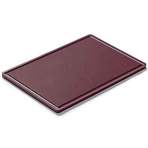 Forgast HACCP Schneidebrett Kunststoff mit Saftrillen | 60x40cm | Braun | Professionelles Küchenbrett | Cutting Board | Frühstücksbrettchen | Brotbretter, FG12616 von Forgast