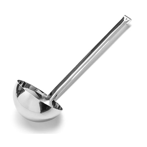 Forgast Haken Schöpflöffel | 1,2l | Hochwertige Schöpfkelle mit Hakengriff | Suppenkelle aus hochwertigem Edelstahl | Schöpfkelle | Gießlöffel | Küchenhelfer | Saucenlöffel | Gießlöffel von Forgast