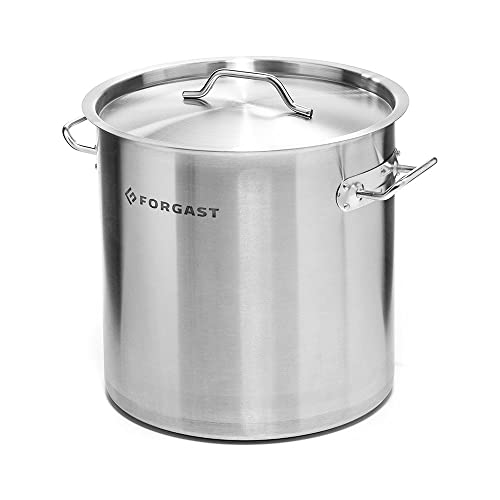 Forgast Hoch Edelstahl Kochtopf 17L Liter Deckel Topf Induktion, Gasherd, Elektro Spülmaschinengeeignet Induktionsgeeignet Edelstahlkochtopf, FG02117 von Forgast