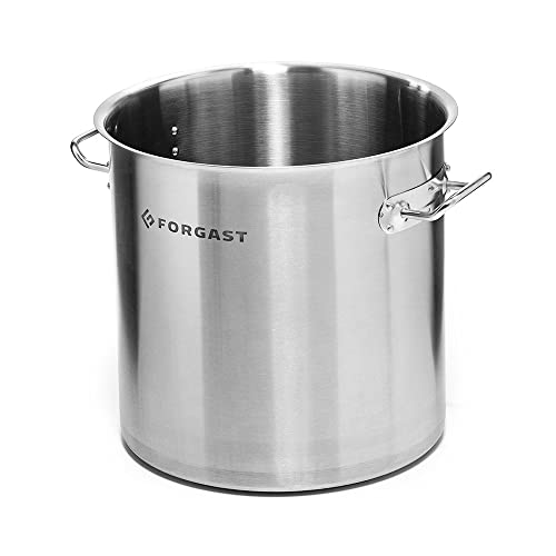 Forgast Hoch Edelstahl Kochtopf | 6.3L Liter | Topf | Induktion, Gasherd, Elektro | Spülmaschinengeeignet | Induktionsgeeignet | Edelstahlkochtopf von Forgast