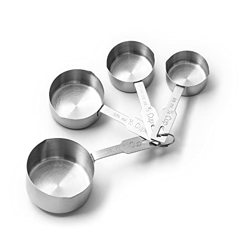 Forgast Messbecher | 4 Stück Set | Messlöffel Edelstahl-Backwerkzeug | Rostschutzmittel | für flüssige und trockene Zutaten Forgast Messbecher | 4 Stück Set | Messlöffel Edelstahl-Backwerkzeug | Rostschutzmittel | für flüssige und trockene Zutaten von Forgast