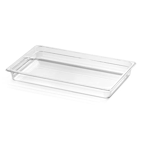 Forgast Polycarbonat Behälter | GN 1/1 | 53x32.5x0 cm | Gastronormbehälter | für Chafing Dish, Bain Marie, Saladette von Forgast