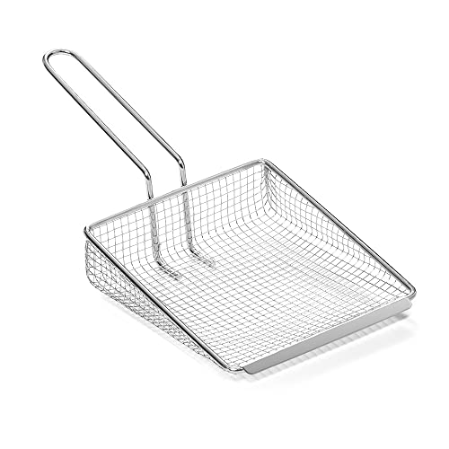 Forgast Pommes Schaufel | Frittierkelle | Skimming Fett | Pommesschaufel | Multifunktionsküche Edelstahl Kochen Lebensmittel von Forgast