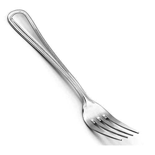 Forgast RESTAURANT Tafelgabeln 6 Stück | Essgabel aus rostfreiem Edelstahl | spülmaschinengeeignet | Menügabeln | Essgabeln für Zuhause, Restaurant, Hotel | Metall Silber von Forgast