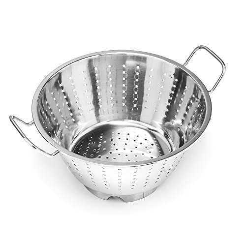 Forgast Sieb Edelstahl | ⌀36cm | Küchensieb | Nudelsieb | Seiher | Metallsieb | Edelstahlsiebe | Blanchiersieb | Salatsieb | Suppensieb | Passiersieb von Forgast
