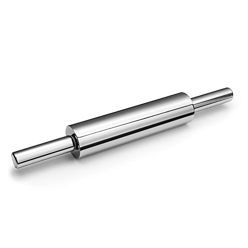 Forgast professional Teigroller | 47cm | aus hochwertigem Edelstahl | Nudelholz als Backzubehör | Backrolle zum Teigrollen | vielseitige Teigwalze von Forgast