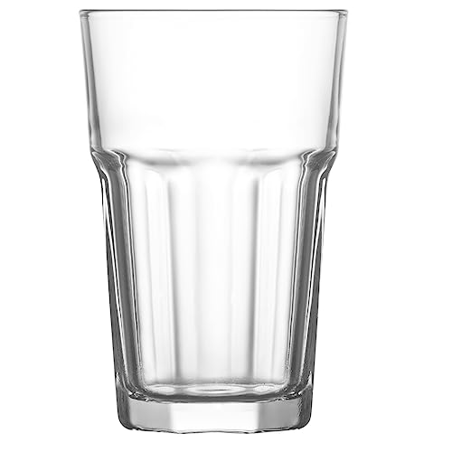 Modermo Trinkglas Costa 0,3 l MG303 | Wasserglas | Pokal für Bier Saft Wasser Smoothie Cocktail Longdrink | Glas für Kalte Getränke | Kristallgläser | Zuhause und Restaurants Partys | Transparent von Forgast