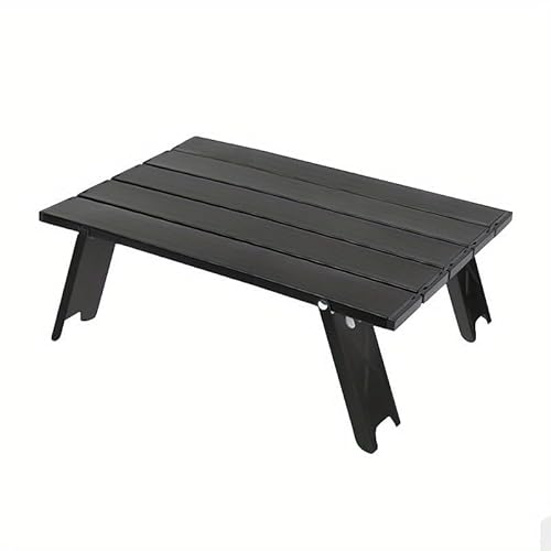 ForgeAgo Ultraleichter, kompakter Campingtisch – Mini-Strand-Picknick-Klapptisch mit Tragetasche (schwarz) von ForgeAgo