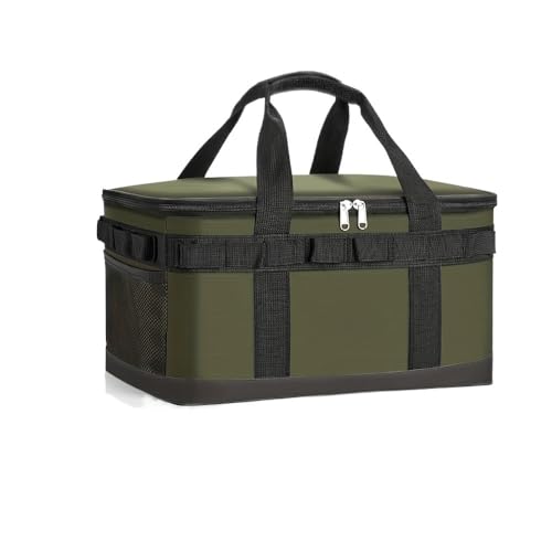 Multifunktionale tragbare Reise-Kühltasche – vierlagige Isolierung für Picknicks im Freien und Camping (grün) von ForgeAgo