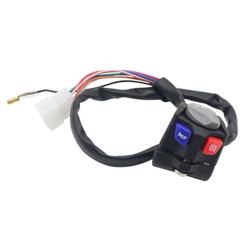 Motorradhorn -Scheinwerferschalter Startknopf kompatibel mit EXC 300 EXC XC XC W Exc f Six SXF 125 150 200 250 350 450 500 660 625 690 950 Modelle Universal Fit(Left Switch) von ForgeCore