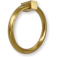 "Satin Messing Runde ""Zimi"" Ring Pull Schrankknopf, Möbel Und Küchenbeschläge." von ForgeHardwareStudio