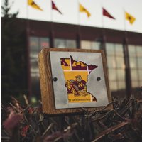 Universität Von Minnesota Gophers Rustikales Kleines Schild - Holz & Metall Handgefertigte Bowle Schilder Und Wohndekor von ForgeWoodStudios