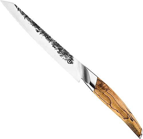 Forged Brotmesser Katai, 20cm, Aus japanischem VG10 Stahl, Von Hand in 5 Schichten geschmiedet, Verpackt in Einer luxuriösen Holzkiste von Forged