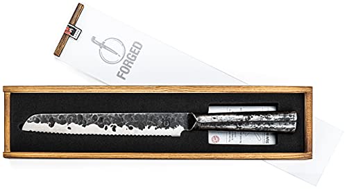 Forged Brute Brotmesser 20cm, handgefertigt, in Holzkiste von Forged