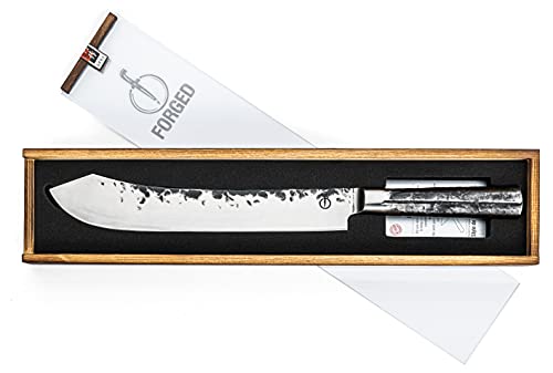 Forged Intense Metzgermesser, 25,5cm, handgefertigt, in Holzkiste von Forged