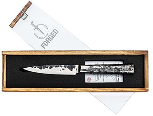Forged Intense Universalmesser 12cm, handgefertigt, in Holzkiste von Forged