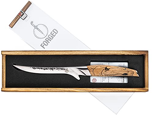 Forged Katai Ausbeinmesser, 15cm, handgefertigt, in Holzkiste von Forged