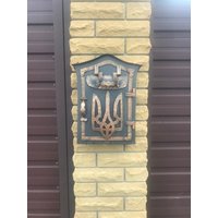 Briefkastenpost Geschmiedete Mailbox Briefkastenpost Geschmiedete Mailbox von ForgedARTStyle