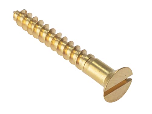 ForgeFix Wood Screws - Solid Brass | 2" x 8 | Countersunk | Box 200 von Forgefix