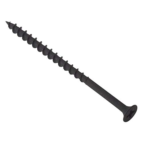 Bargainscrews - Trockenwand Schrauben Schwarz Phosphat Grobgewinde - 100er Pack - 4.2 x 100 mm von Forgefix