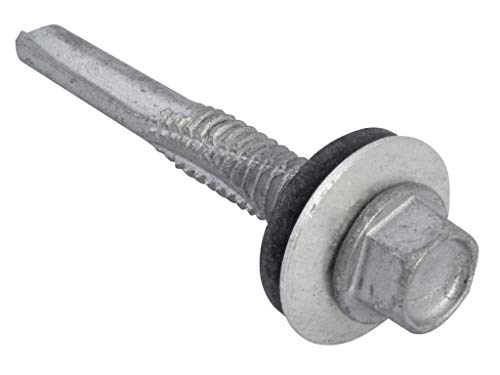 FORTFHH5538 TechFast Sechskant, Blechwerkzeugen Schrauben, Bohren, Abschnitt 5.5 x 38 mm von Forgefix
