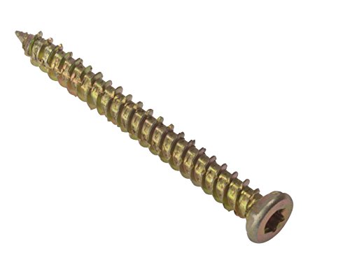 Forgefix CFS202 FORCFS202-TB Concrete Frame Screw TORX Compatible High-Low Thread ZYP 7.5 x 202mm Box 100, Multi-Coloured, 7.5 x 202 mm, Stück Forgefix CFS202 FORCFS202-TB Concrete Frame Screw TORX Compatible High-Low Thread ZYP 7.5 x 202mm Box 100, Multi-Coloured, 7.5 x 202 mm, Stück von Forgefix