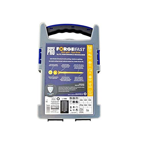 Forgefix FORFFP1000Y FORFFP1000Y-TB ForgeFast Pozi Compatible Elite Performance Wood Screw Organiser 1000 Piece, Silver, Durchgemischt Forgefix FORFFP1000Y FORFFP1000Y-TB ForgeFast Pozi Compatible Elite Performance Wood Screw Organiser 1000 Piece, Silver, Durchgemischt von Forgefix