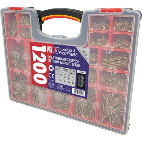 Forgefix Organizer Pro Einzelgewinde Mehrzweck Zink gelb passivierte Schrauben Forgefix Organizer Pro Einzelgewinde Mehrzweck Zink gelb passivierte Schrauben von Forgefix