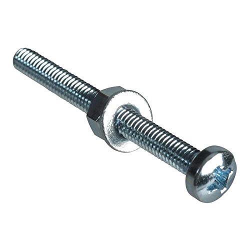 Machine Screw Pozi Compatible Pan Head ZP M4 x 40mm Forge Pack 10 von Forgefix