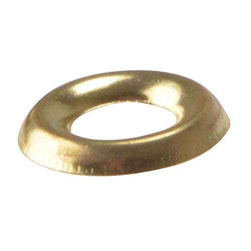 Screw Cup Washers Solid Brass Polished No.8 Bag 200 von Forgefix