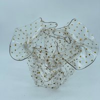 Freeform Acryl Vase C.t. Designs Charlevoix Mi Klar Mit Gold Tupfen Lucite Kunststoffbehälter Signiert von ForgetMeNotsCA