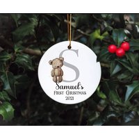 Baby Christbaumkugel, Christbaumkugel Personalisiert, Christbaumschmuck von Forgetmeknotwales