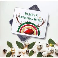 Bampy Es Christmas Treat Tin, Reinbow Design, Personalisierte Süße Dose, Keksdose von Forgetmeknotwales