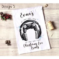 Gaming Legend Xmas Eve Sack, Personalisierte Gamer Weihnachtsgeschenk, Weihnachtsgeschenk von Forgetmeknotwales