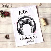 Gaming Legend Xmas Eve Sack, Personalisierte Gamer Weihnachtsgeschenk, Weihnachtsgeschenk von Forgetmeknotwales