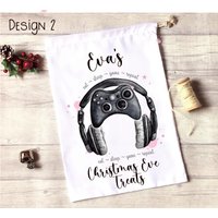 Gaming Legend Xmas Eve Sack, Personalisierte Gamer Weihnachtsgeschenk, Weihnachtsgeschenk von Forgetmeknotwales