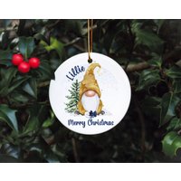 Gnome Christbaumkugel, Personalisierte Gonk Baum Dekoration, Weihnachtsschmuck von Forgetmeknotwales