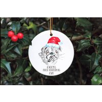 Hund Erste Weihnachtskugel, Weihnachtsbaumschmuck, Haustier Christbaumkugel, Personalisierter Christbaumschmuck, Mops Christbaumkugel von Forgetmeknotwales