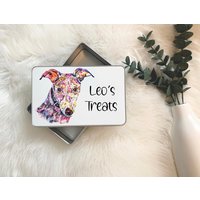 Hunde Leckerli Dose, Leckerli Beutel, Windhund Geschenk, Whippet Beutel von Forgetmeknotwales