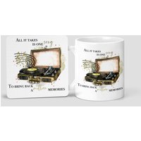 Musikspieler Geschenk, Plattenspieler Tasse Geschenkset, Personalisierte Lp Spieler Geschenk Set von Forgetmeknotwales