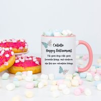 Personalisierte Ruhestandstasse, Abschiedsgeschenk, Viel Glück Für Ihr Ruhestandsgeschenk, Kollege, Der Geschenk Verlässt von Forgetmeknotwales