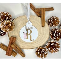 Personalisierte Tänzerin & Nussknacker Christbaumkugel, Kinder Weihnachtsbaum Dekoration von Forgetmeknotwales