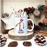 Personalisierte Weihnachts-Pinguin-Tasse, Pinguin-Weihnachtsbecher, Personalisierte Pinguin-Tasse, Pinguin-Weihnachtsgeschenk von Forgetmeknotwales